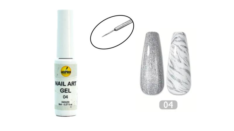 NAIL ART GEL PLATA